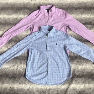 EUC Bundle of 2 boys size 8 dress shirts